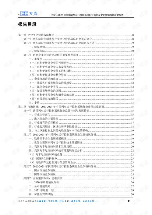 2021 2025年中国列车运行控制系统行业调研及文化营销战略研究报告.pdf